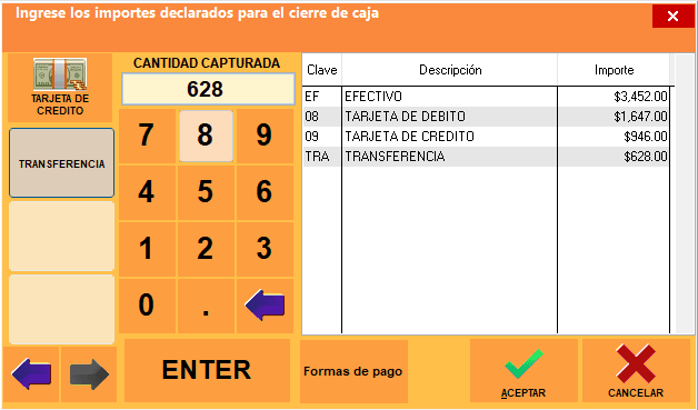 SoftRestaurant 11 – Cierre de turno